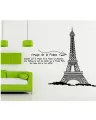 Wall Stickers Eiffel Tower Wall Sticker Paris Famous Building Wall Sticker For Living Room.. 