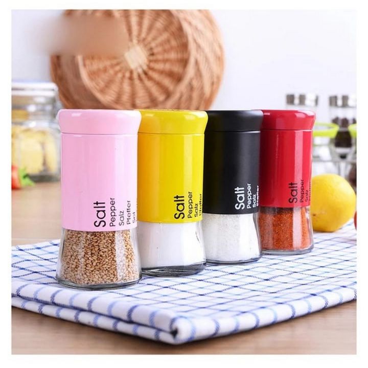 Pc Stainless Steel Glass Front Tea Coffee Sugar Jar Canisters