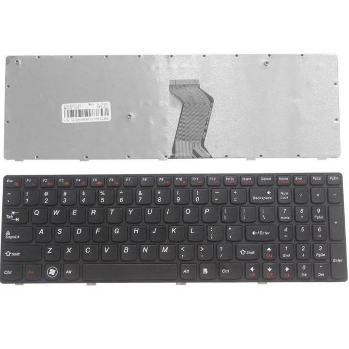 Laptop Notebook Keyboard Lenovo Z570 Series   P/N   V117020FS1 –  Black