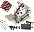 Mini Belt Sander - Multifunctional 10mm Angle Grinder - Mini Electric Belt Sander for DIY Polishing / Grinding Machine / Cutting Edges & Sharpener. 