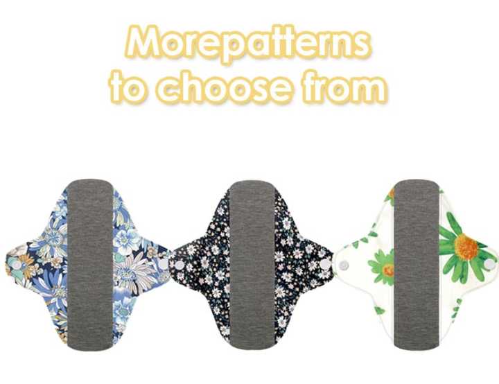 ZERI & MERI Waterproof Women Hygienic Menstrual Pads Washable Sanitary Pads Periods Pad Reusable Pads Sanitary Pads Water proof Pads Hygiene layer Cloth Pads Napkin Pads Regular Menstrual Pads Waterproof women cloth sanitary napkin menstrual pad reusable