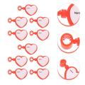10pcs Stethoscope ID Tag Stethoscope Holder Heart Shaped Name Tags ID Labels. 