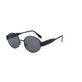 Oval Frame Oval Sunglasses Chic Anti-Glare Fashionable Metal Frame Sun Glasses Lightweight Metal UV Protection Shades for Women & Men Summer Fashion Outdoor Camping Unisex Driving Sports Eyewear. 