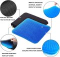 Gel Seat Cushion, Sunny Seat Cooling seat Cushion Thick Big Breathable Honeycomb Design Absorbs Pressure Points Seat Cushion with Non-Slip Cover Gel Cushion for Office Chair Home Car seat. 