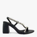 ECS Crystal Line 3 Inch Heel Sandals For Women. 
