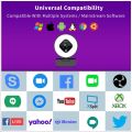 Angetube Streaming Webcam 1080P with Ring Light HD Web Camera with Digital Zoom Autofocus for Computer PC Laptop Mac 962 USB Web Cam for Gaming Xbox Google Meet. 