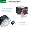 100% Quality+COD OPPO A10 Metal Wireless Bluetooth Speaker Mini Portable Large Sound Volume Audio Support USB Charging For Outdoor Travel Family Office. 