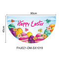 Fan-shaped Flag Festive Flexible Exquisite Half Round Banner Bunting. 