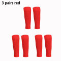 3 pairs New Football Socks Shin Pads Leg Cover Men Women Grip Cutsocks. 