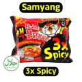 Samyang 3X Spicy Noodles: Ignite Your Taste Buds with Fiery Deliciousness (140g). 