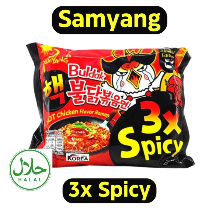 Samyang 3X Spicy Noodles: Ignite Your Taste Buds with Fiery Deliciousness (140g)