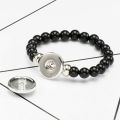 New Palestinian Flag Pattern Imitation Pearl Style Black Elastic Rope Beaded Bracelet For Men And Women Jewelry Gifts Wholesale. 