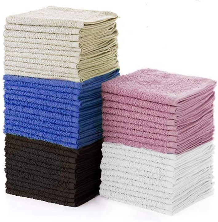 Hand%20Towel%20Face%20Towel%20Washcloths%20Set%20Ultra%20Soft%20Cotton%20Hand%20Towels%20Multicolored%20(30%20x%2030%20Cm)%20Lightweight%20and%20Quick%20Dry%20Bathroom%20Towels%20-%20Image%202