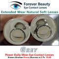 Grey Eyesight Extended Power Contact Lenses Cosmetic Colored Eye Contact Lenses Forever Beauty / Disposable Lenses / Lense, Eye Lense / Color Lense / Eye Lenses For Girls Women Men. 