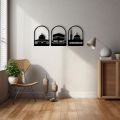Islamic Wall Art Masjid Al-Aqsa Mosque Wooden Wall Decor Home Decor 3D Kaaba Wall Art Decor. 