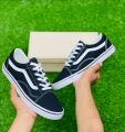Vans Old Skool Black Canvas Imported Sneakers for Boys. 