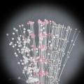 10pcs 4mm Bunch String Artificial Pearl Sticks Bridal Bouquets Beaded Handmade Flower Stem Beads Wedding Party Decor DIY Craft. 