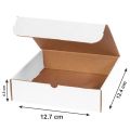 Craft Card Boxes Brown + White 2 in 1, For Gift Packing, Shipping Boxes Size 5" x 4.9" x 1.8". Packing Material. 