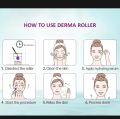 Derma Roller 0.5mm with 540 Micro Needle for Hair Growth and Facial Skin Therapy| Skin Care Beauty Tool for Anti-Aging Skin Repair, Anti Wrinkles Stretch, and Acne Scars Removal for Men and Women. 