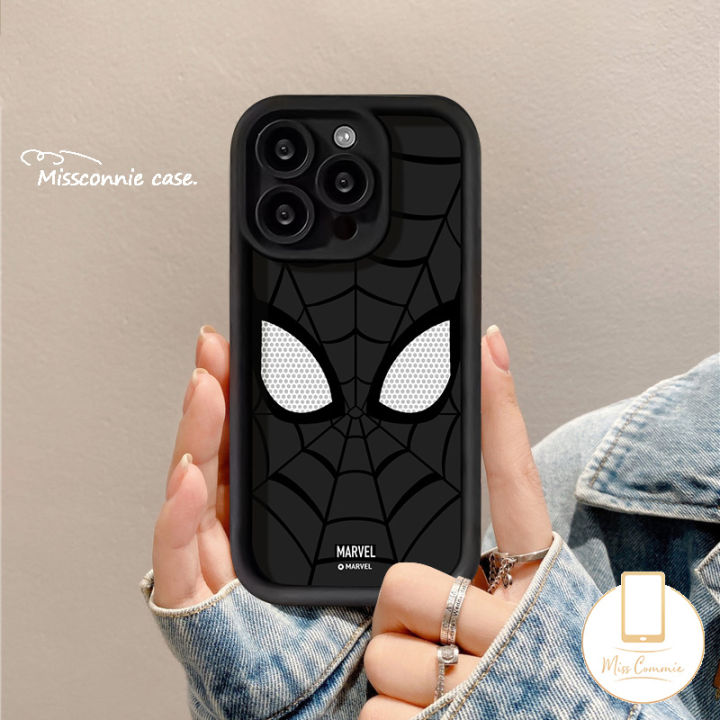 MissConnie Trendy Brand Anime MARVEL Spider-Man Couple Case For IPhone 7 6S 8 6 Plus 14 13 11 12 15 Pro Max 7Plus XR X XS MAX SE Soft Case