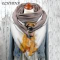 ECHIDNA Warm Scarves Thickness Fine Stitching Exquisite Cute Cats Pattern Winter Triangle Scarf. 