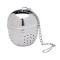 Stainless Steel Mesh Tea Ball Strainer Filter Infuser for Loose Leaf Tea and Mulling Spices - Chain Style. 
