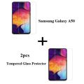 2pcs Samsung Galaxy A50 Tempered Glass Screen Protector Polish Glass For Samsung Galaxy A50. 