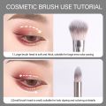 Eye Makeup Brushes Set For Eyes Loose Powder Concealers Highlight Eye shadow Blush Double head Soft Fibers Make Up Brush Cosmetics Tools Eyeshadow Brush Detail Brush. 
