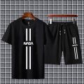 New Arrival 2pc nasa printed summer shorts tracksuit for men and boys. 