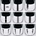 1pcS CUSTOMIZED Car Hood Cover Universal Stickers Fashion Head Decals  Vinyl Racing Sports Decoration for all cars. 