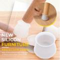 Pack Of 8 Table Chair Leg Silicone Cap Pad Furniture Non Slip Feet Cover Floor Protector Foot Bottom Pads Caps Rubber Home Decoration. 