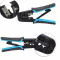 D-LINK Crimping Tool for 4P/6P/8P, RJ-11/RJ-12/RJ-45 Network and Telephone Cables - Modular Telecom Crimping Tool. 