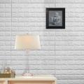 Techmanistan 3D Brick Wall Sticker Self-Adhesive Foam Wallpaper Panels, Wall stickers, Brick stickers, Wall decor. 