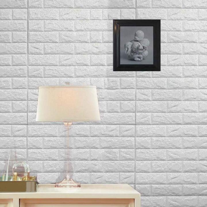 Techmanistan 3D Brick Wall Sticker Self-Adhesive Foam Wallpaper Panels, Wall stickers, Brick stickers, Wall decor