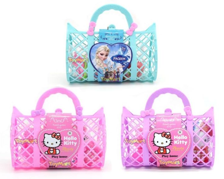 Cartoon character disney princess surprise hand bag -Frozen hello kitty bag - Frozen surprise bag for kids