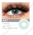 Best eye lenses Three Tone natural misty grey Color 1 Pair of Contact Lens Multi Color artificial eye lenses With Full Kit. 