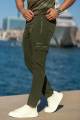 London Bridge - Signature Woven Spandexdry Trouser For Men - Olive. 
