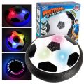 LED Light Flashing Suspension Ball Air Power Football Toy Home Game Disc Gliding Soccer. 