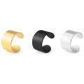 Korean Men's Ear Cuff Fashion Titanium Steel Clip Earrings For Men Single Ear Clips Without Pierced Ears Stainless Steel Jewelry. 