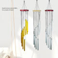 12/18 Tubes Wind Chimes Pendant Solid Wood Disc Aluminum Tube Wind Chimes Bells Balcony Outdoor Yard Garden Home Decoration. 