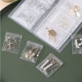 50/84/160Pcs Transparent Jewelry Storage Book With Buckle / High Quality Crystal Jewelry Anti-Rust Ziplock Sealed Bag / Dustproof Anti-oxidation Clear Jewelry Storage Box. 