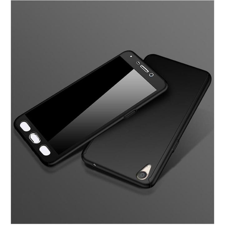 【BestGO】For VIVO Y51 Full Body 360 Degree Protection Hard PC Casing Cover Ultra-thin Case with Tempered Glass QB-02