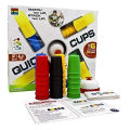 Quick Cups Games for Kids,Classic Speed Cup Game for Parent-Child Interactive Stacking Cups Game with 24 Picture Cards, 30 Cups (6 Sets of 5 Colors Each), Bell &Instructions. 
