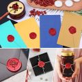 Red Wax for Letters Stamp Seals Sealing Kit Seal Warmer Wax Spoon. 