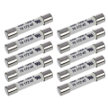 1000V 500MA 10Pcs 6.3X32mm Convenient Practical White Ceramic Fuse for Multimeter. 