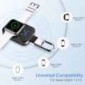 Portable Wireless Charger forWatch, Portable Charger 950mAh Smart Keychain Power Bank Compatible for  Watch Series 6, 5, 4, 3, 2, 1. 