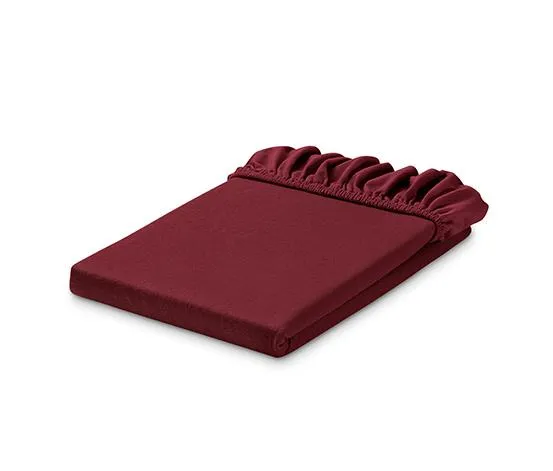 Maroon%20Color%20Jersey%20Cotton%20Fitted%20Bedsheet%20Beddys%20Studio%20-%20Image%203