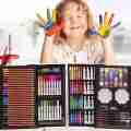 Space Colouring Kit - 145pcs Astronaut  Art Set with Aluminum Case for Kids. 