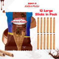 BONY-O Wafers Master Roll 80g (Chocolate,Strawberry,Vanilla). 