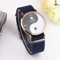 Women Watch Women Bracelet Watch Eight-diagram Tai Chi Pattern Casual Canvas Leather Analog Classic Quartz Watch Женские Часы Ye. 